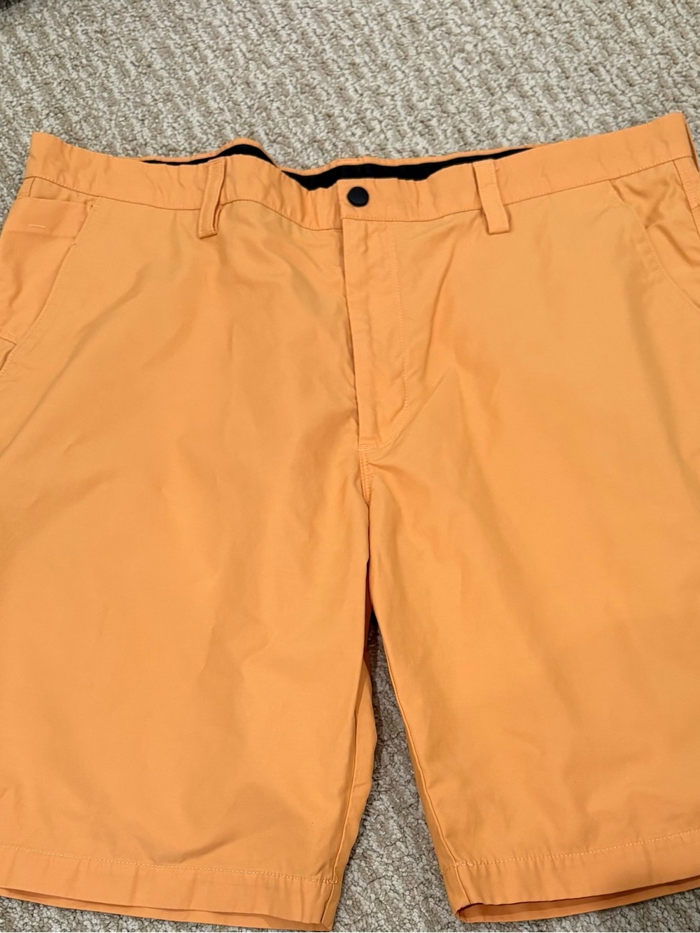 Our Trail Men's Orange Performance Shorts, Size 40